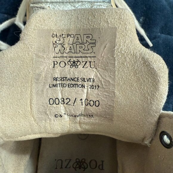 Po-Zu Star Wars Limited Edition Silver Resistance Sneakers - EU 38 (No. 82/1000) - Picture 9 of 12